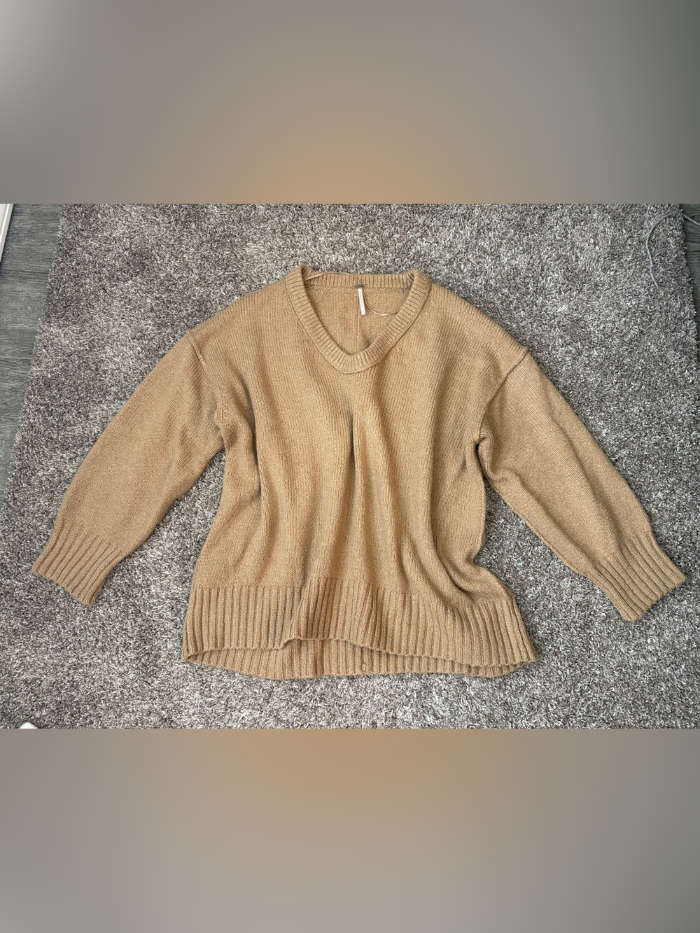 Free People super soft v neck oversized sweater